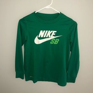 Nike Long Sleeve Green Shirt